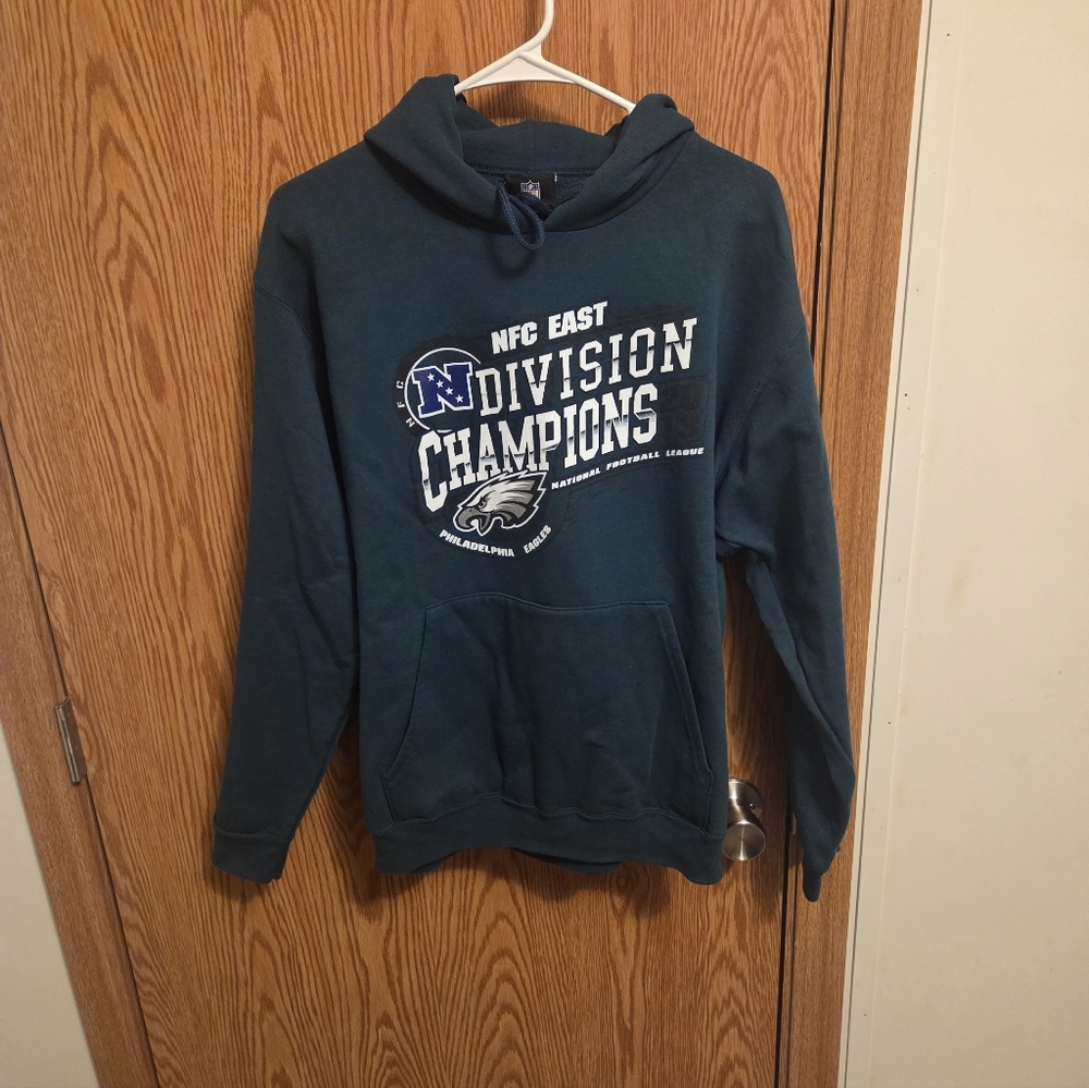 NFL Philadelphia Eagles Hooded Sweatshirt Sz Large Men's